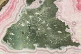 Rhodochrosite Stalactite Section with Pyrite - Argentina #150847-1